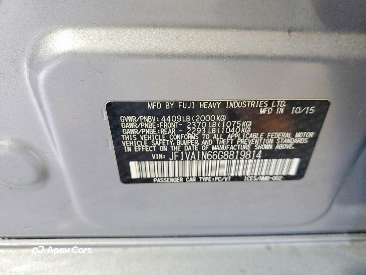 Subaru WRX 2016