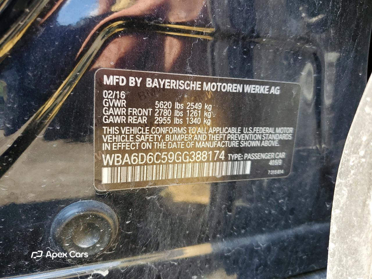BMW Series 6 2016