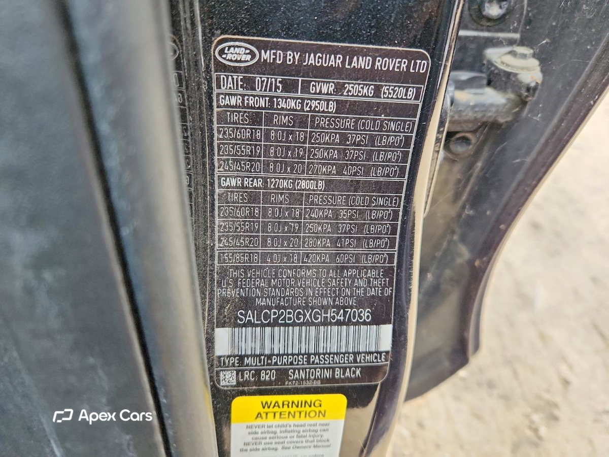 Land Rover Discovery 2016