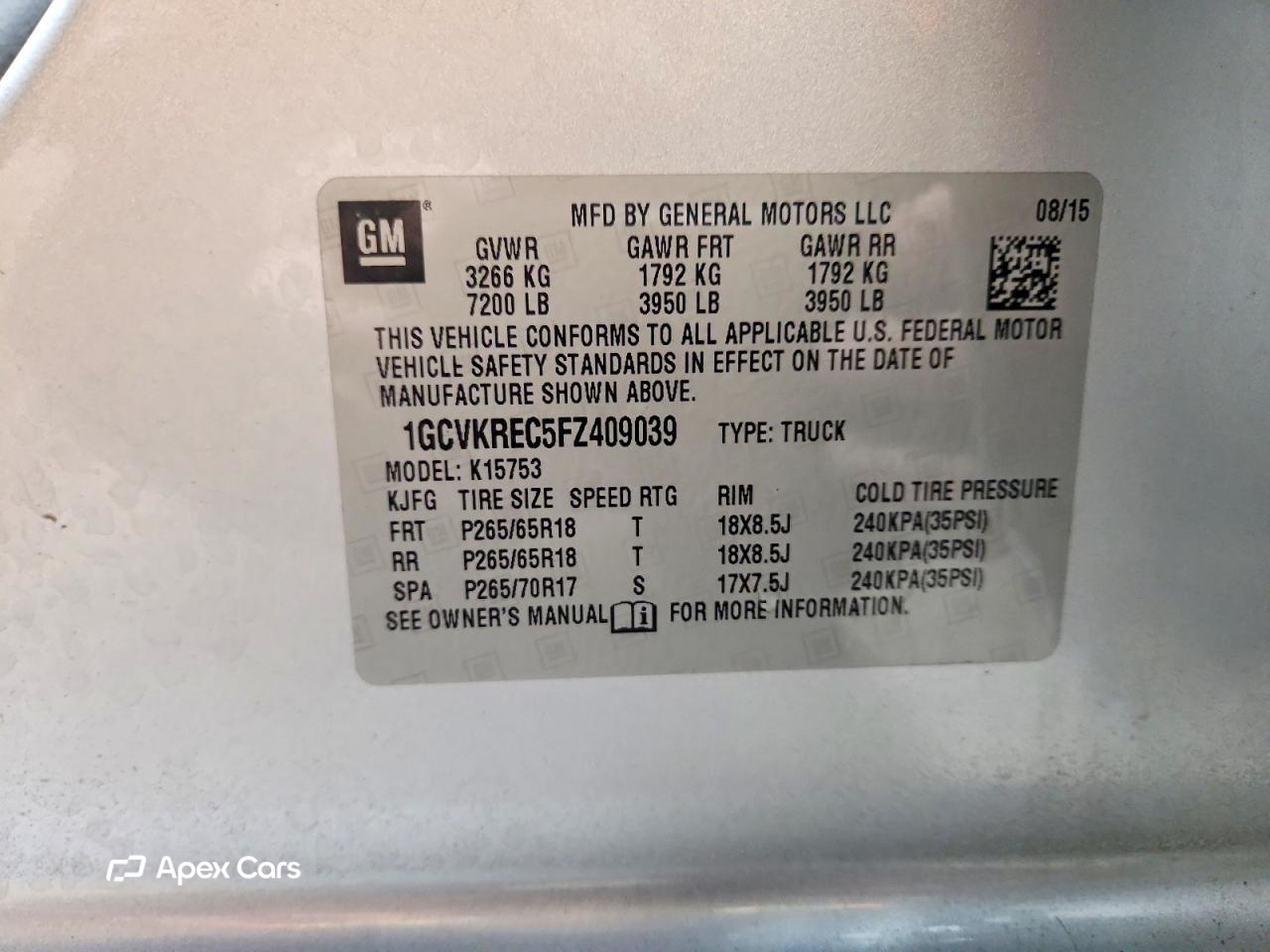 Chevrolet Silverado 2015