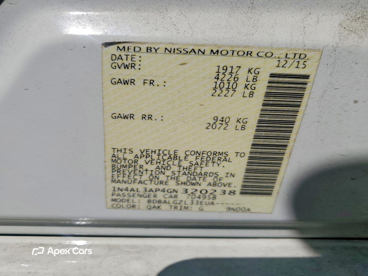 Nissan Altima 2016