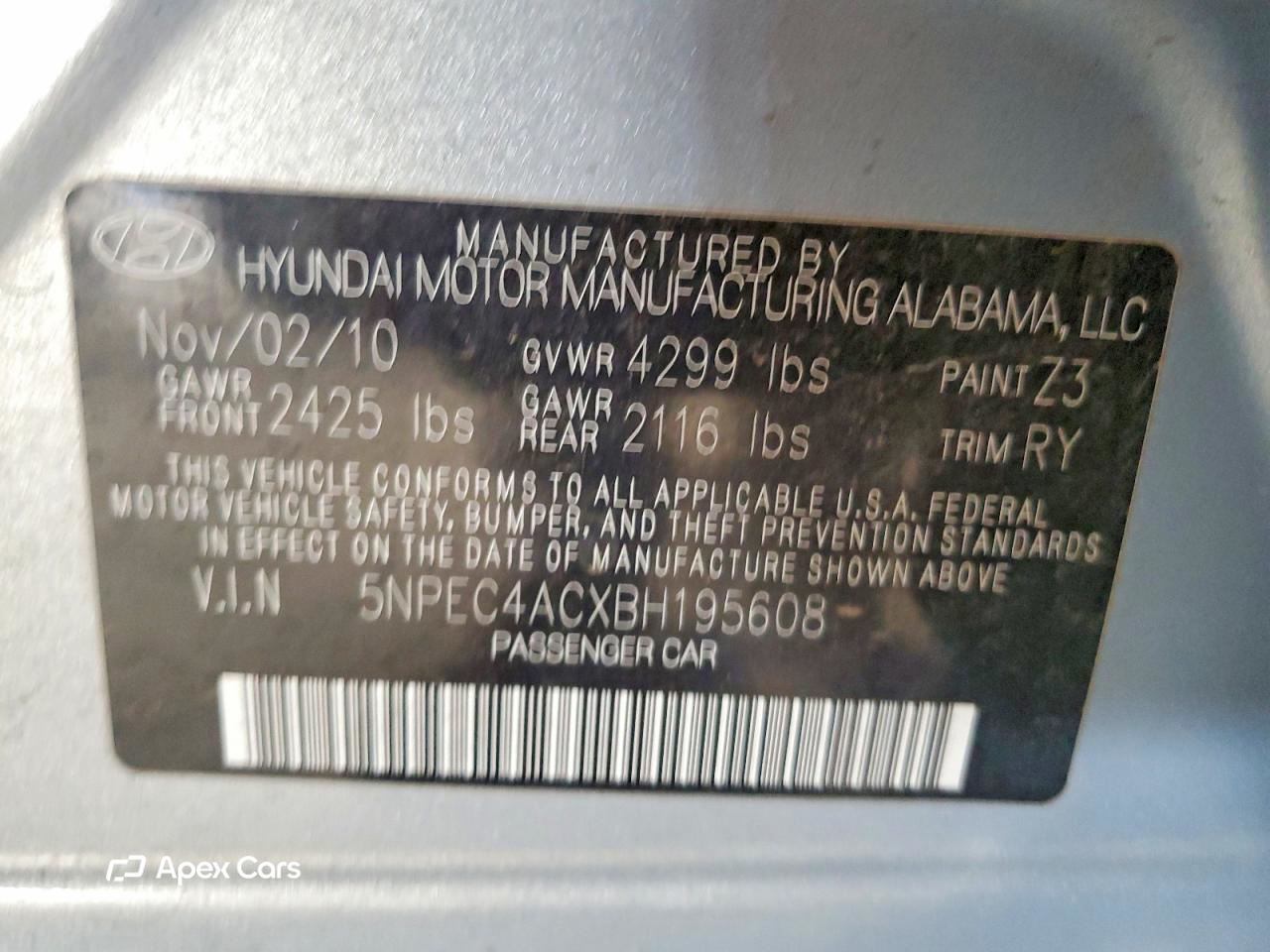 Hyundai Sonata 2011