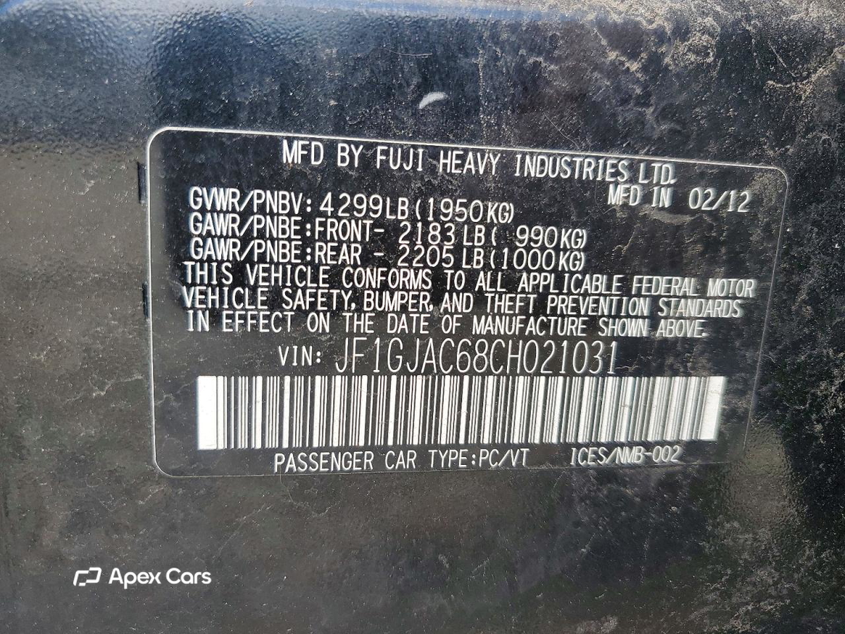 Subaru Impreza 2012