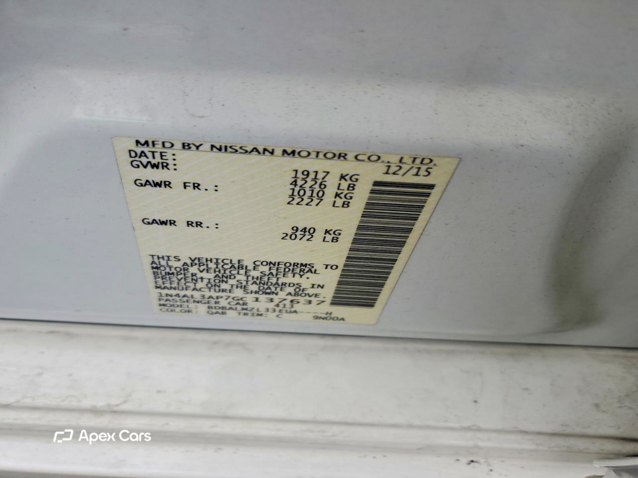 Nissan Altima 2016