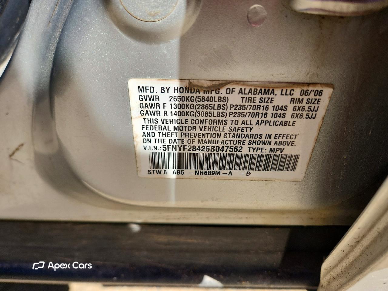 Honda Pilot 2006