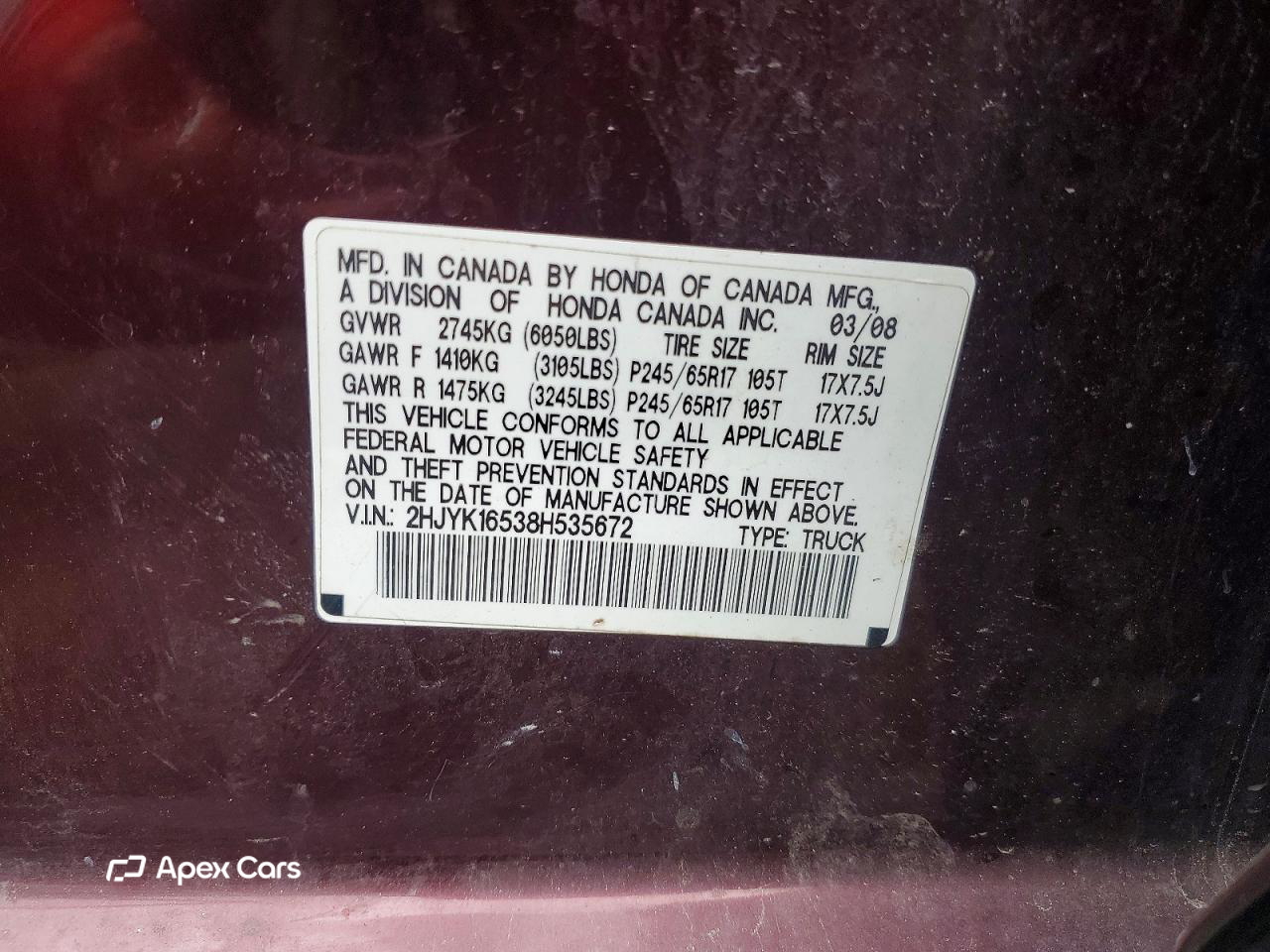 Honda Ridgeline 2008