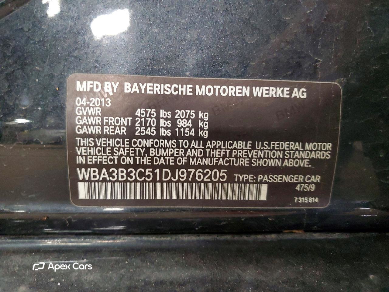BMW Series 3 2013