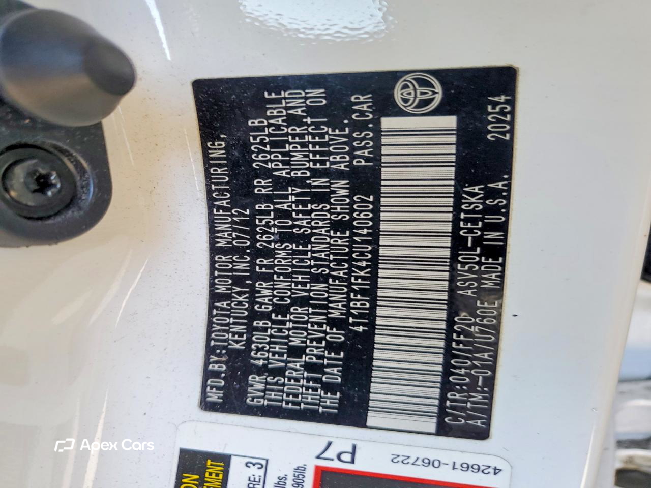 Toyota Camry 2012