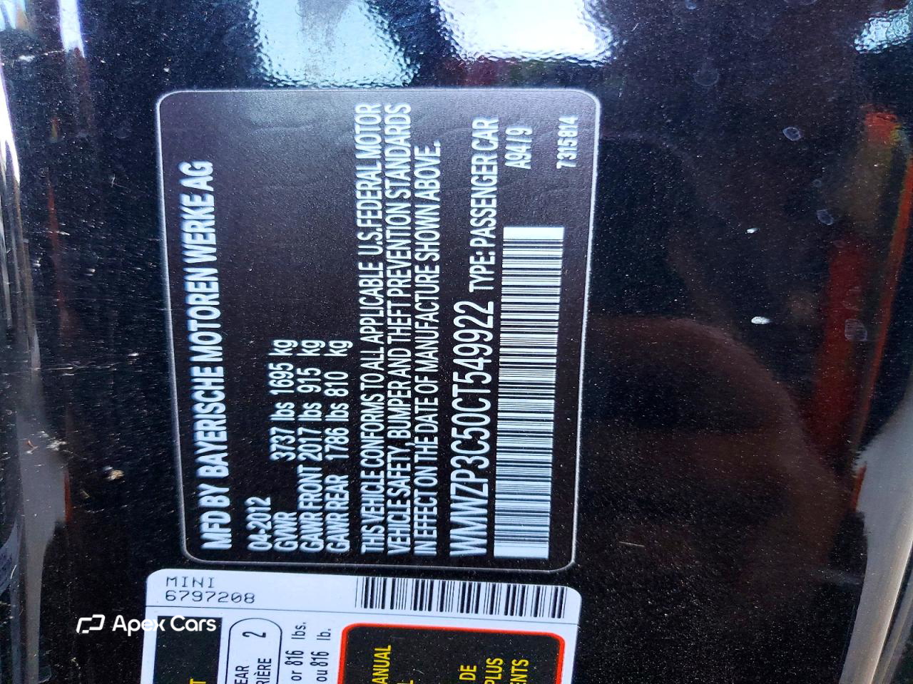 MINI Cooper 2012