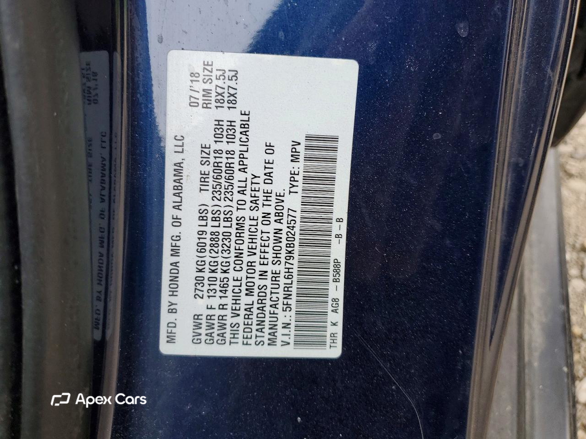 Honda Odyssey 2019