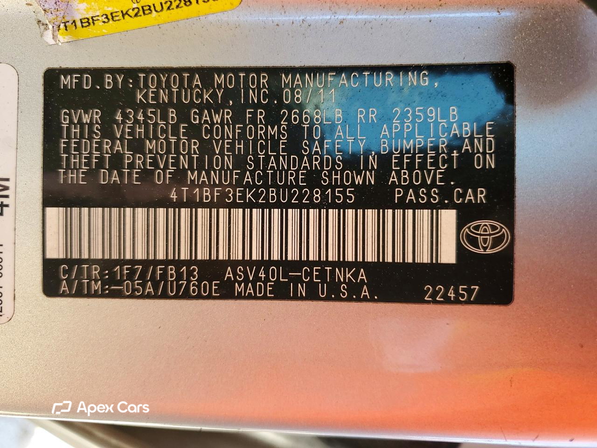 Toyota Camry 2011