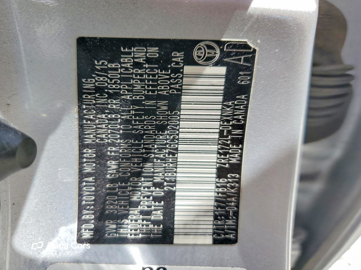 Toyota Corolla 2016