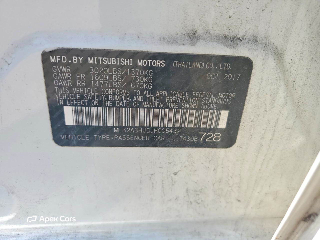Mitsubishi Mirage 2018