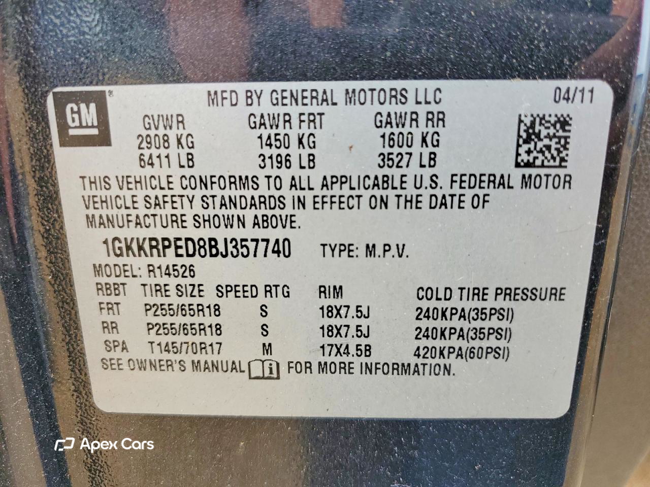 GMC Acadia 2011