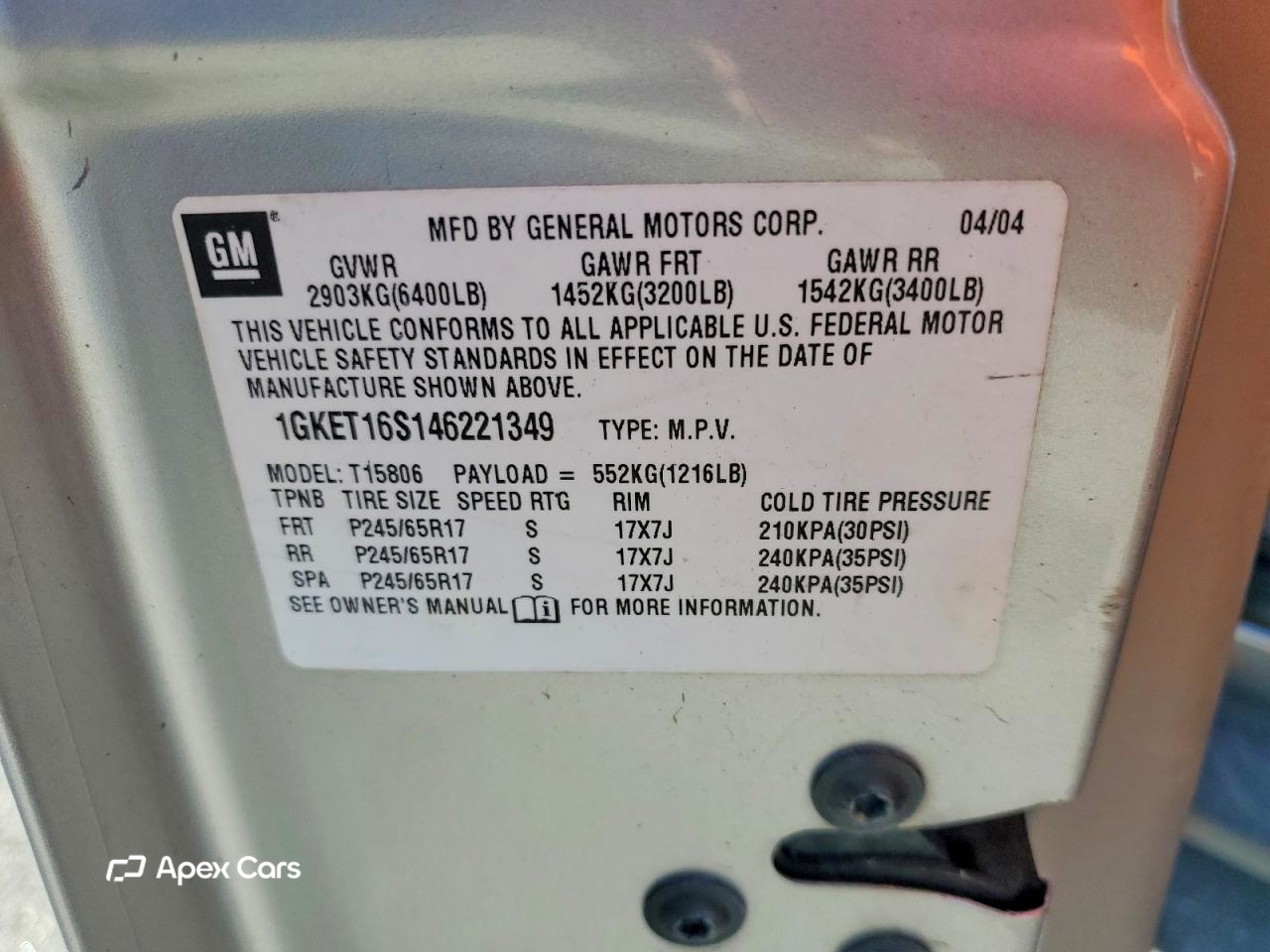 GMC Envoy 2004