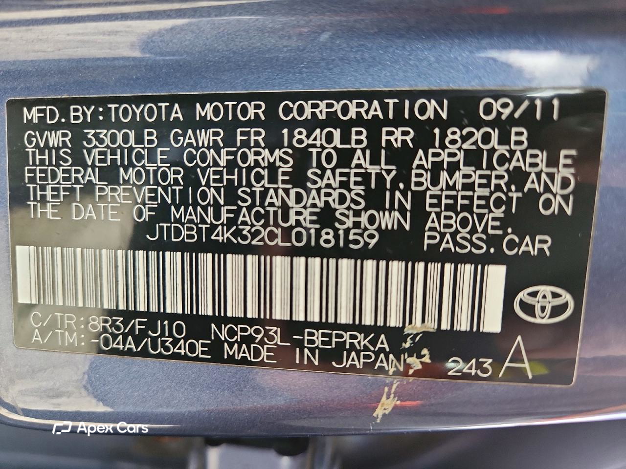 Toyota Yaris 2012