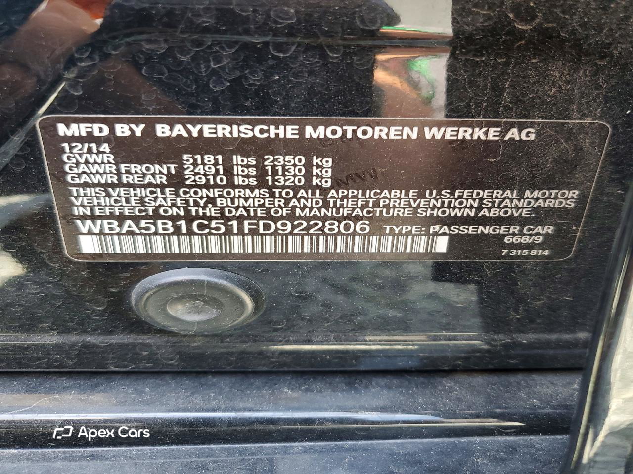 BMW Series 5 2015