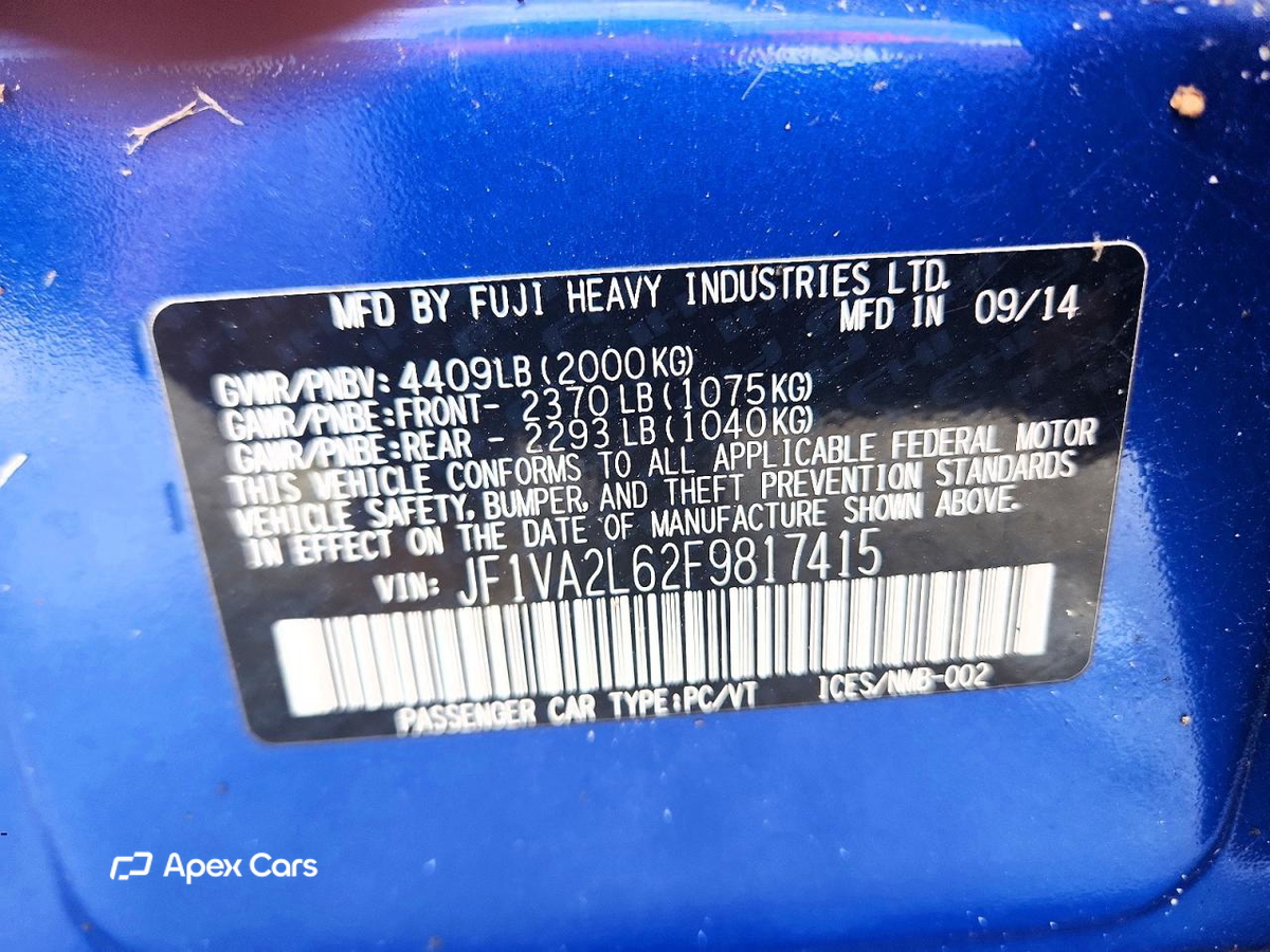 Subaru WRX 2015