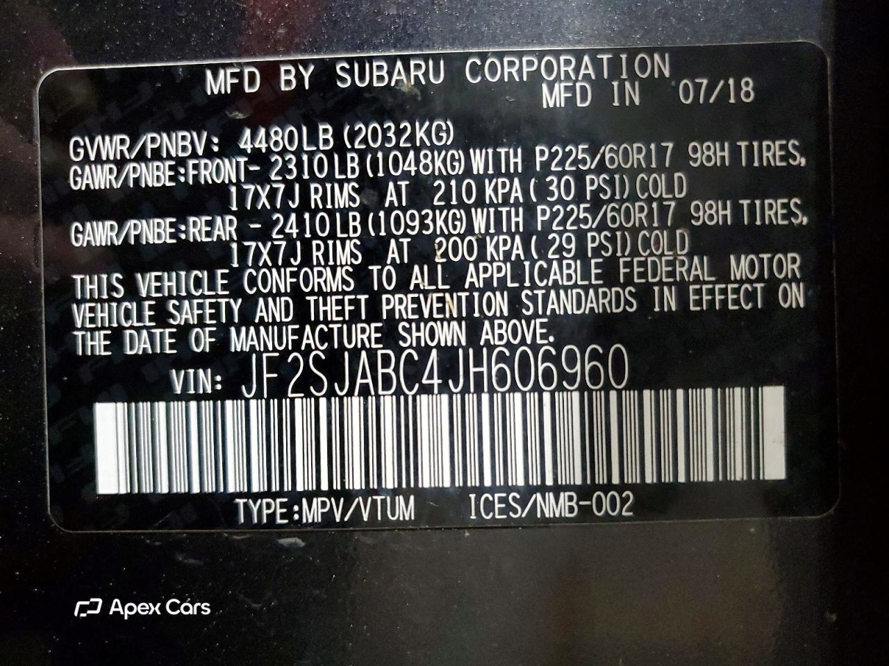 Subaru Forester 2018