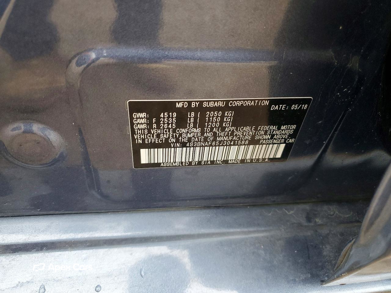 Subaru Legacy 2018