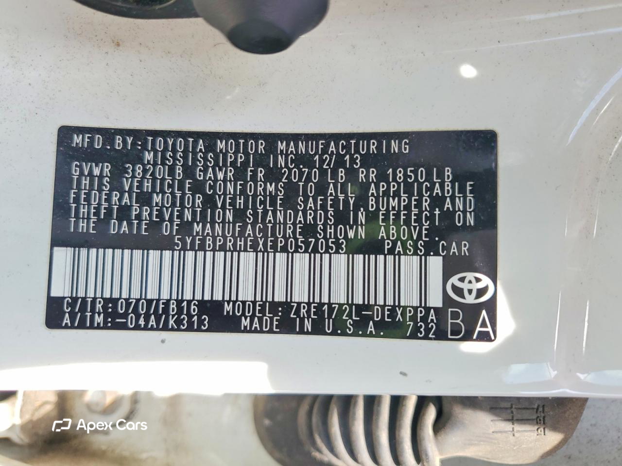 Toyota Corolla 2014