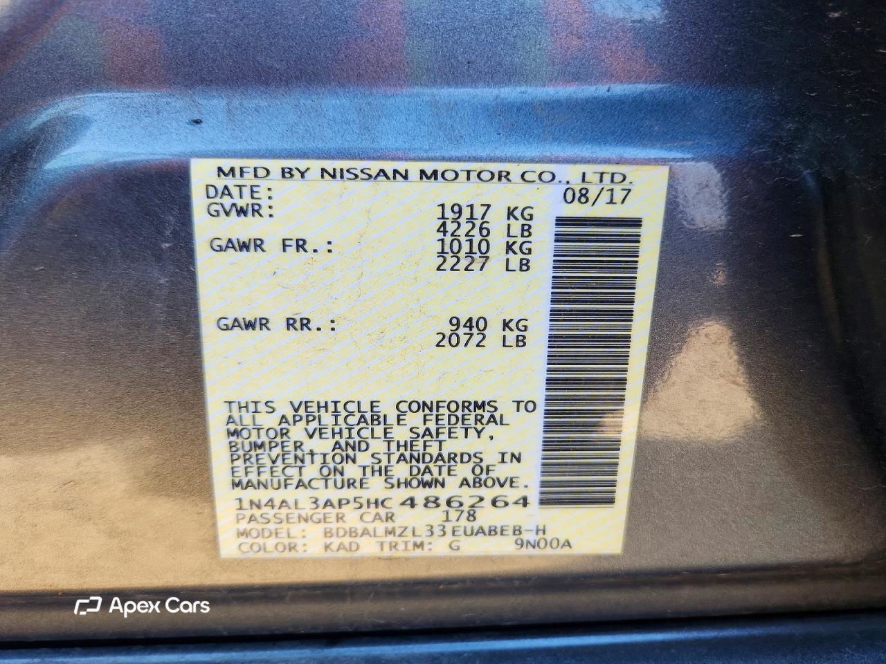 Nissan Altima 2017