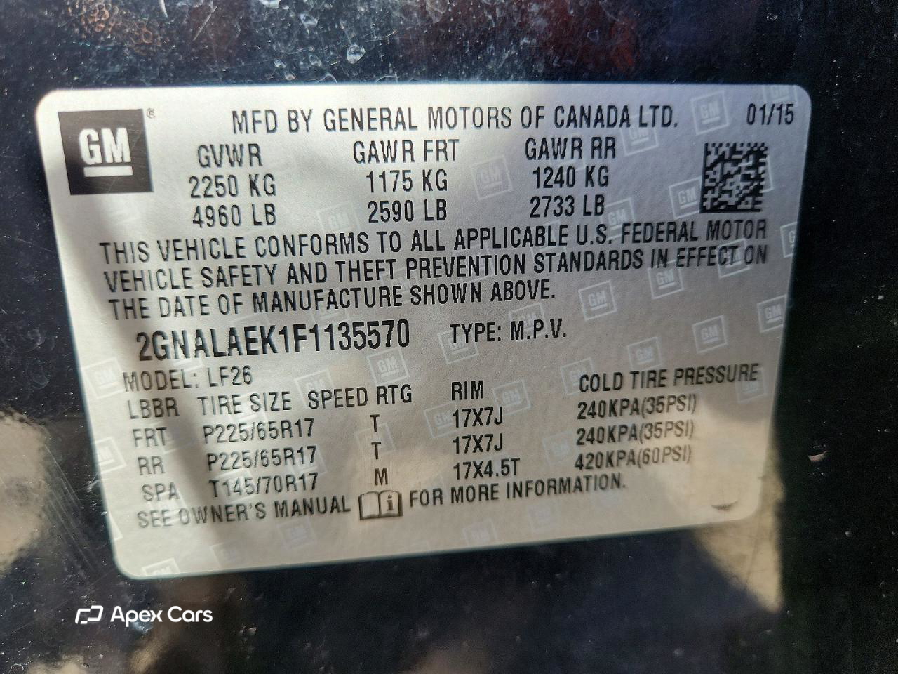 Chevrolet Equinox 2015