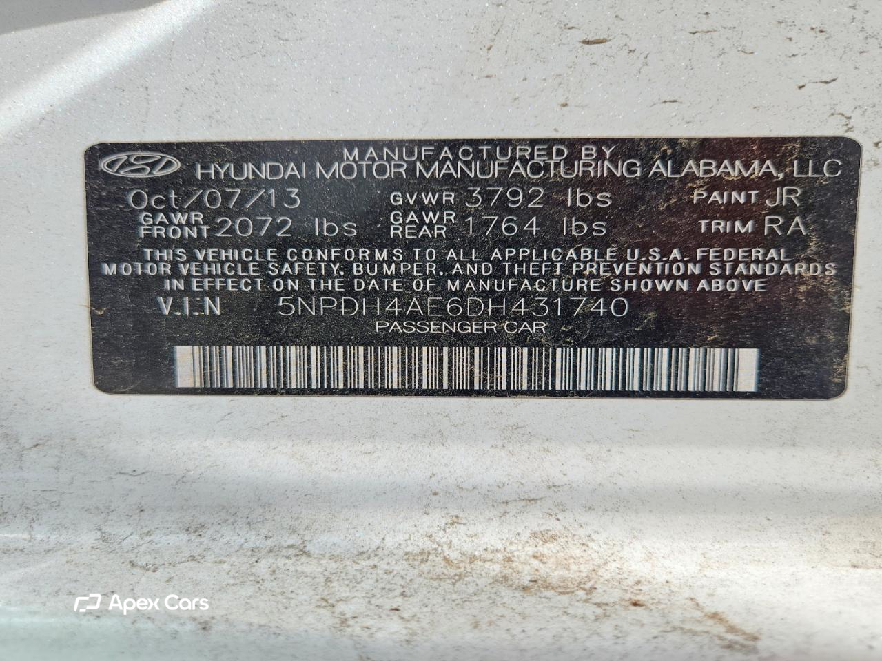 Hyundai Elantra 2013
