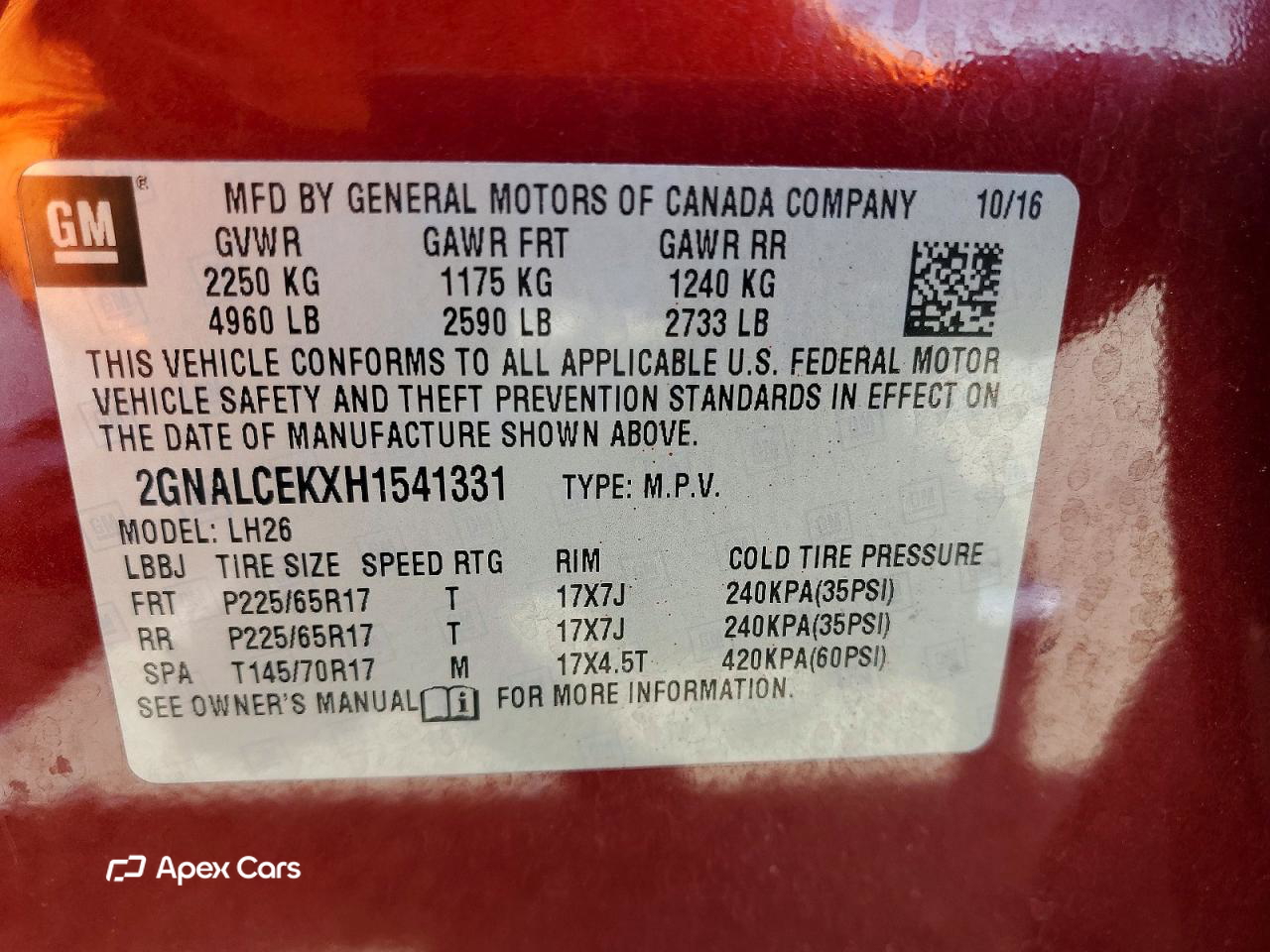 Chevrolet Equinox 2017