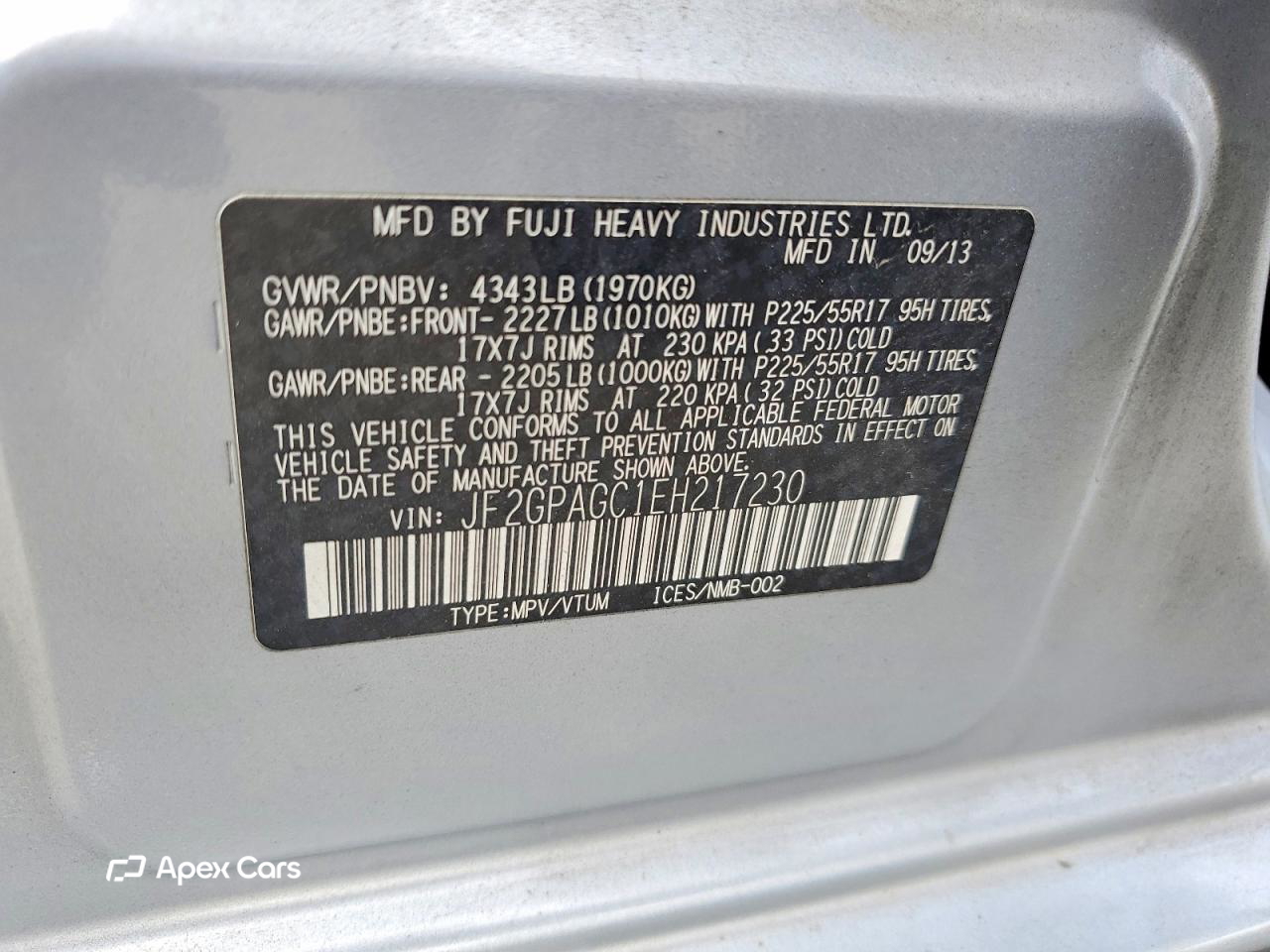 Subaru XV 2014