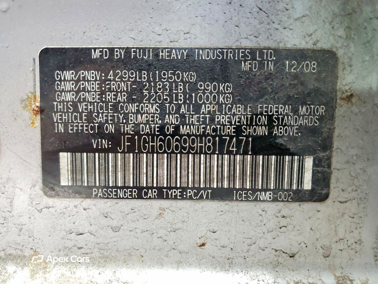 Subaru Impreza 2009