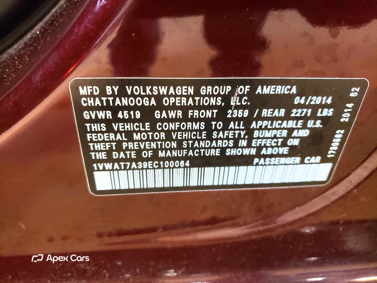 Volkswagen Passat 2014