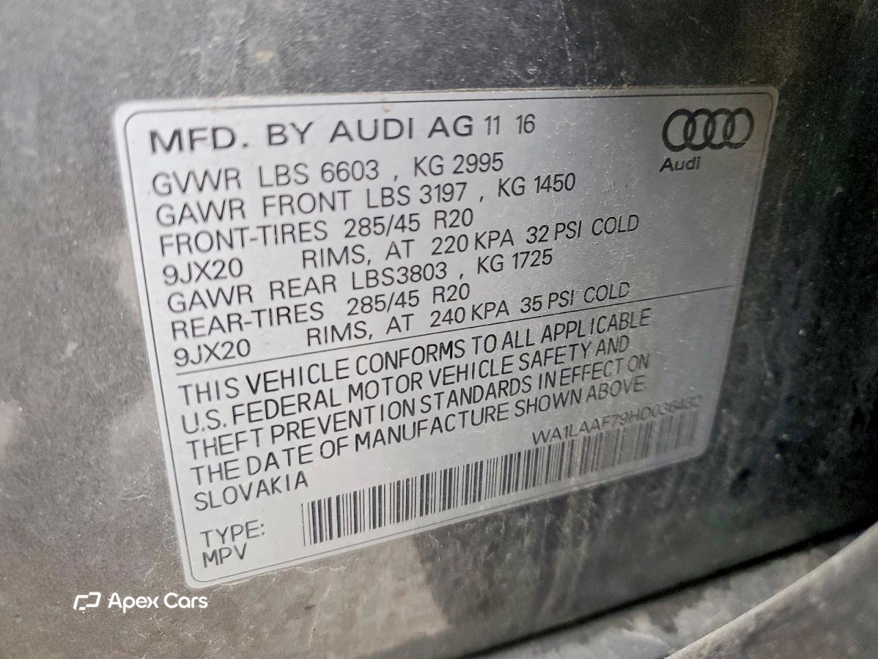 Audi Q7 2017