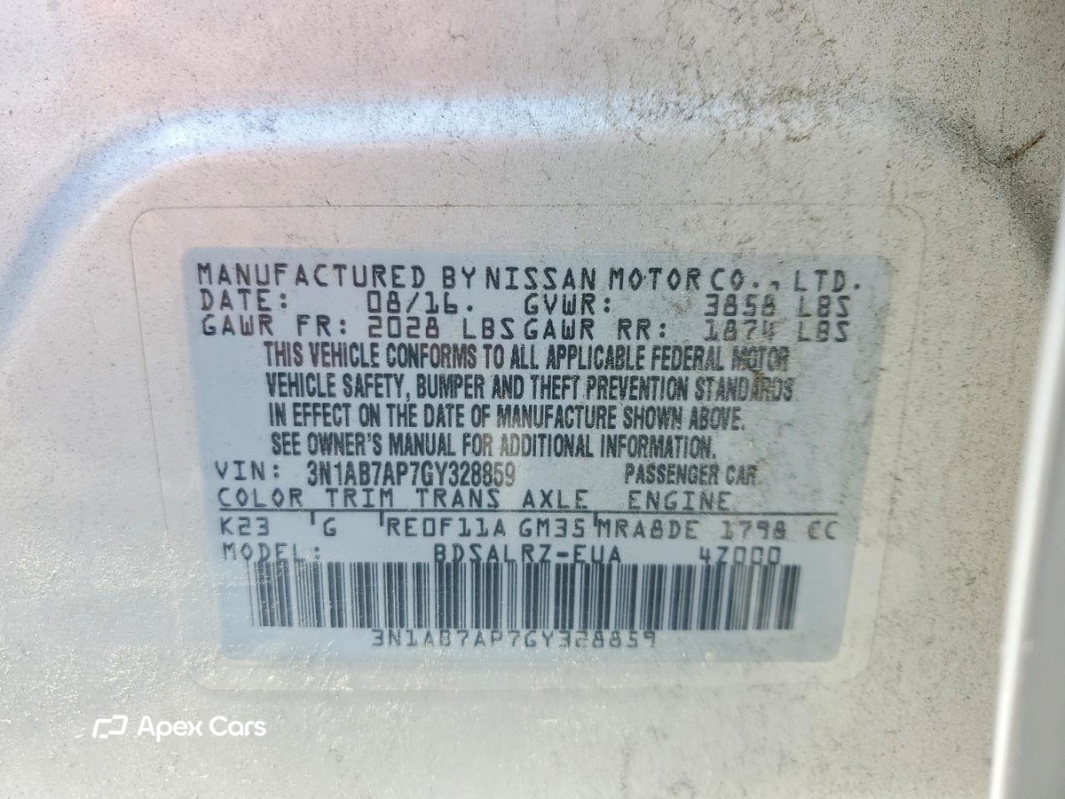 Nissan Sentra 2016