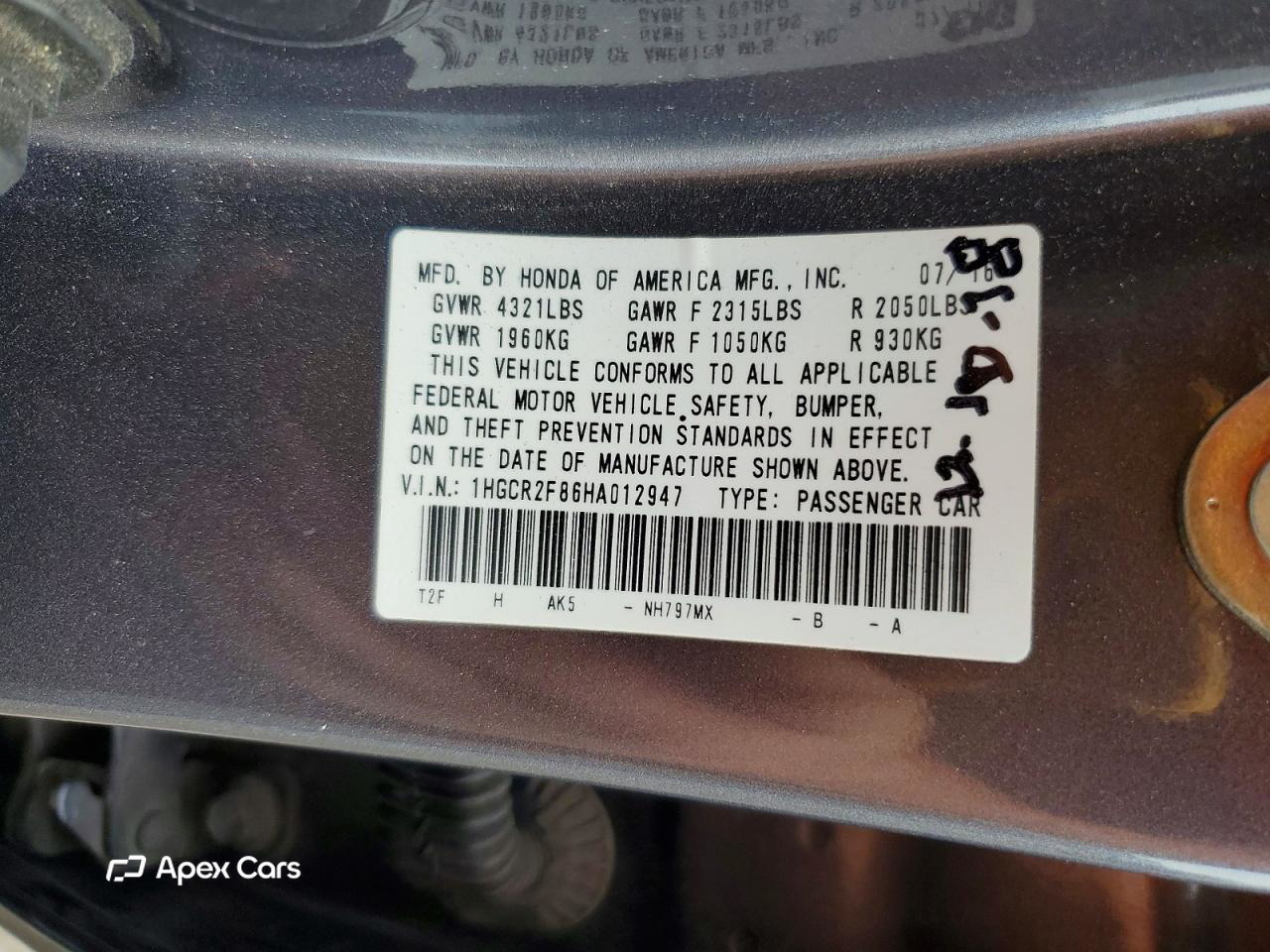 Honda Accord 2017