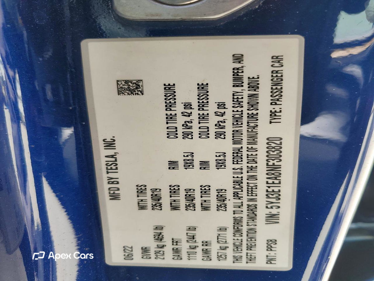 Tesla Model 3 2022