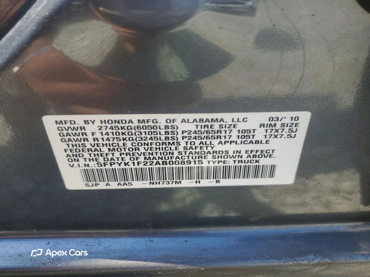 Honda Ridgeline 2010
