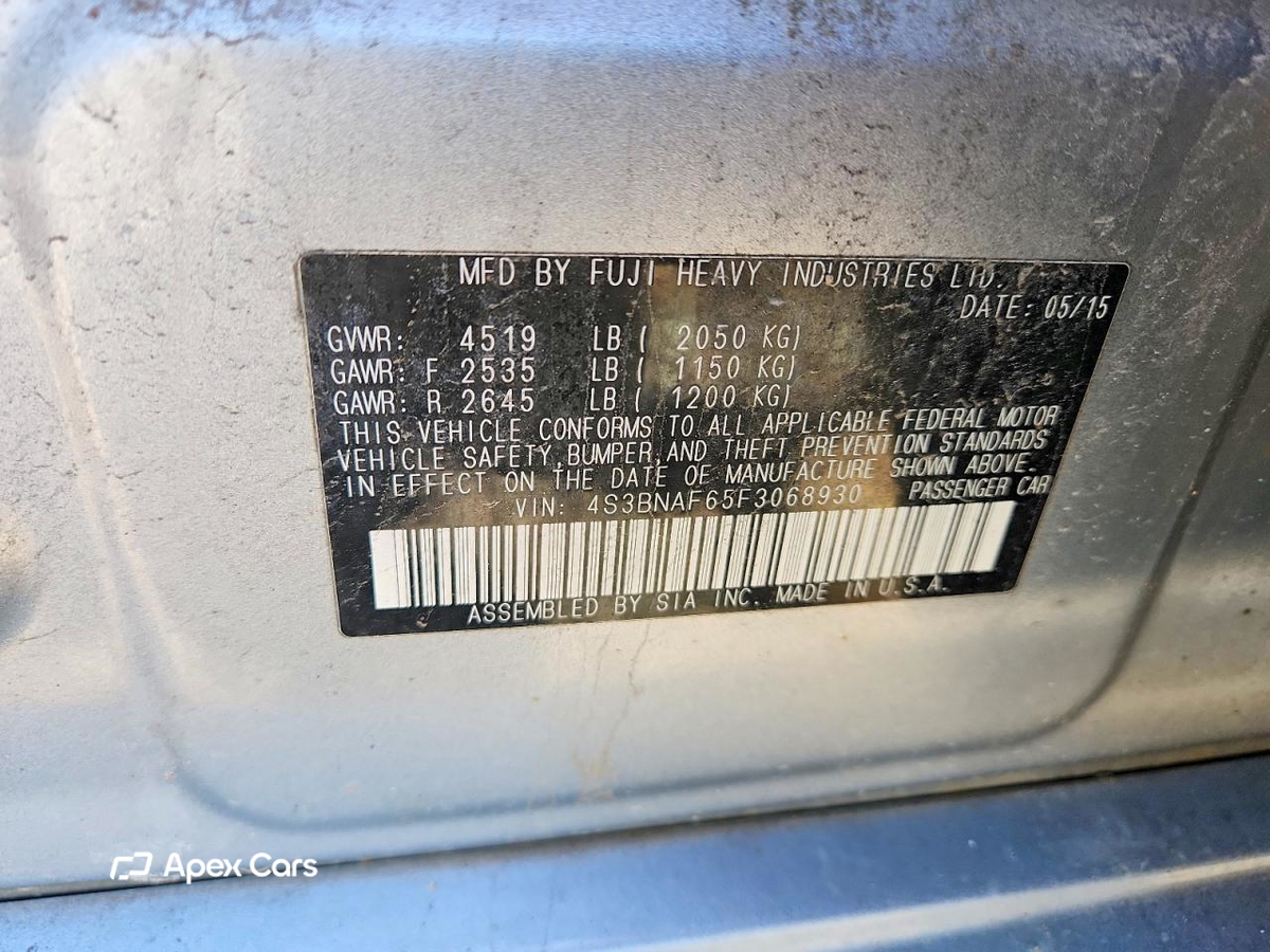 Subaru Legacy 2015