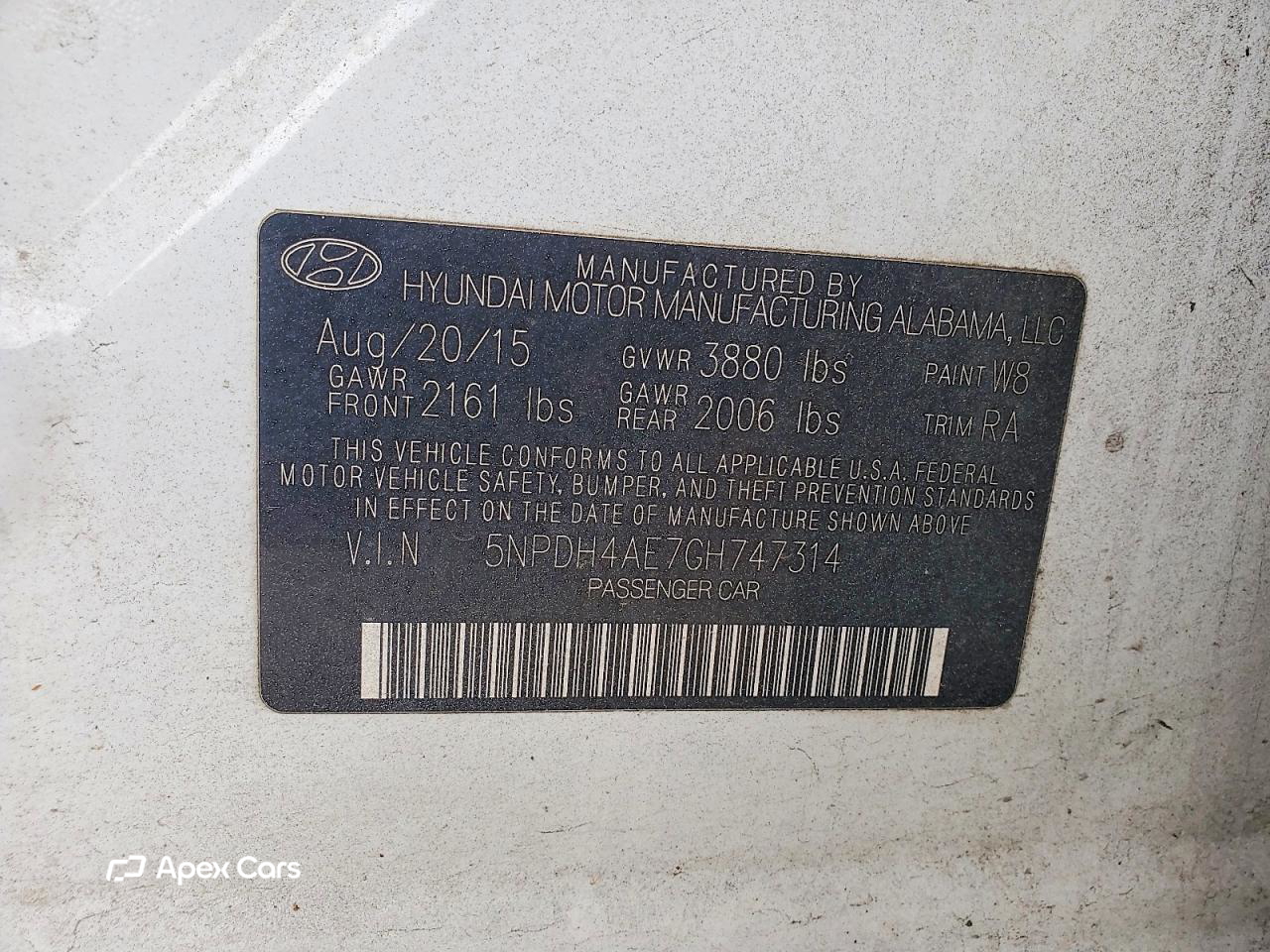 Hyundai Elantra 2016