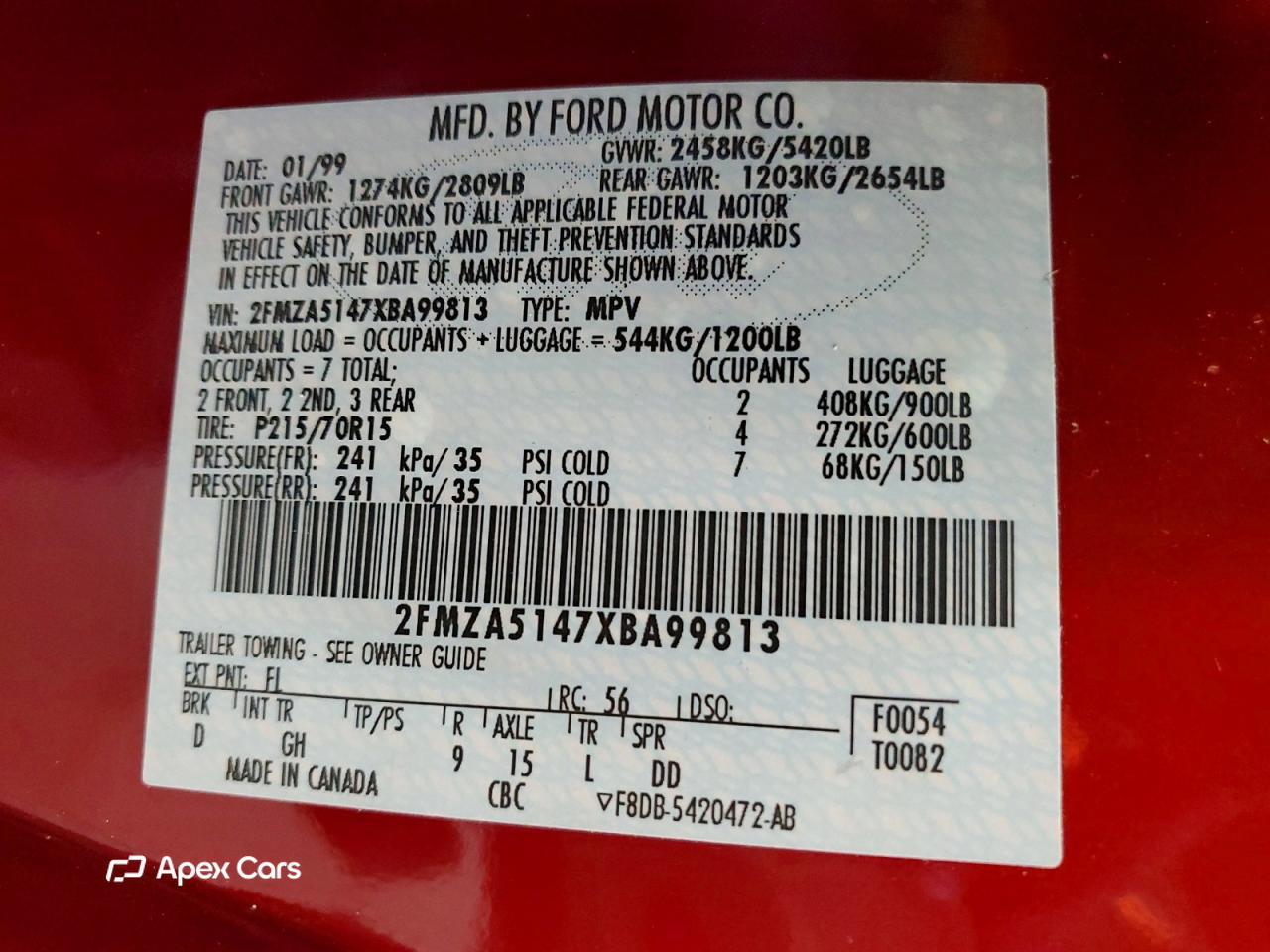 Ford Windstar 1999