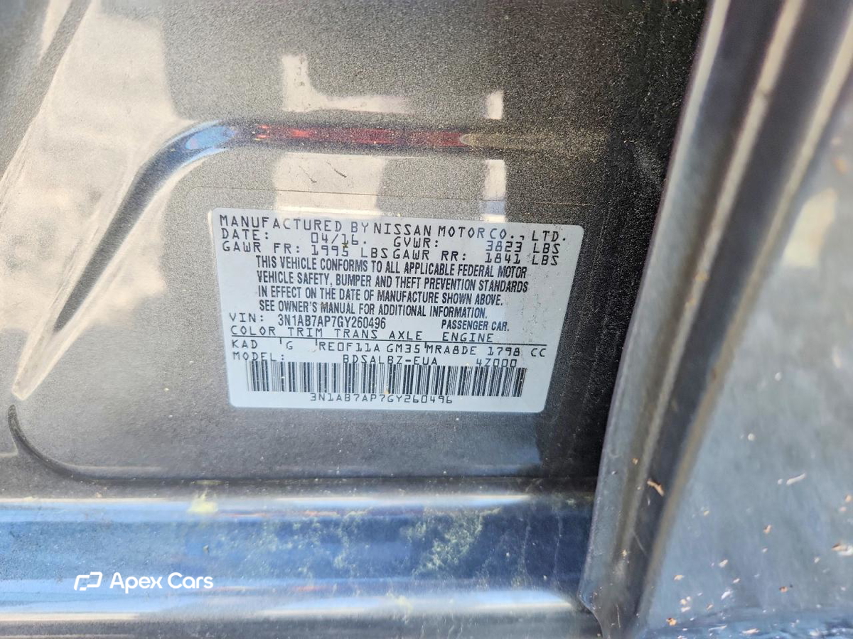 Nissan Sentra 2016