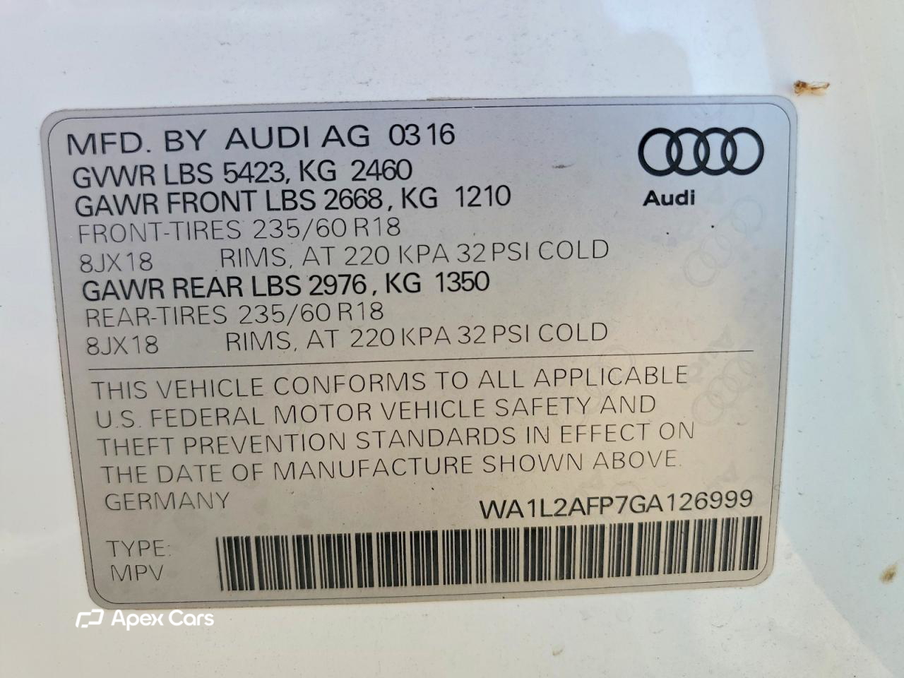Audi Q5 2016