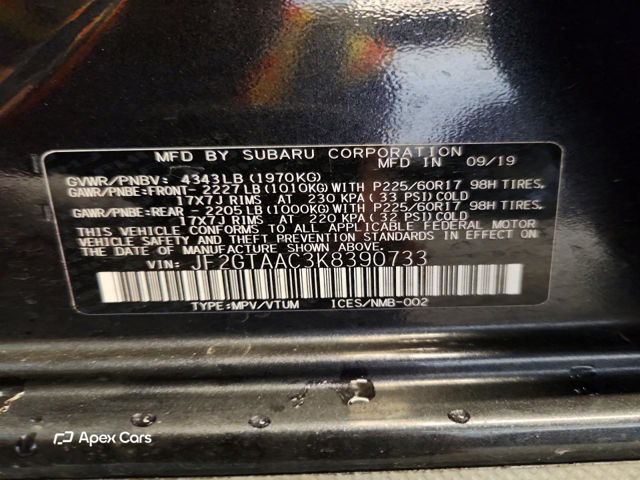 Subaru XV 2019