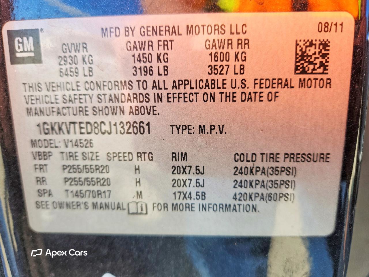 GMC Acadia 2012