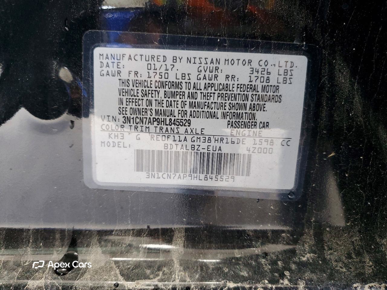 Nissan Versa 2017