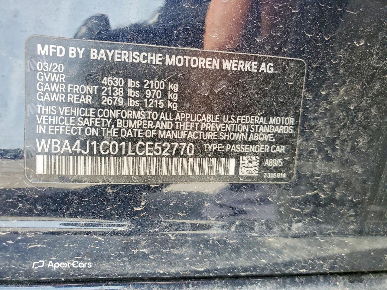 BMW Series 4 2020