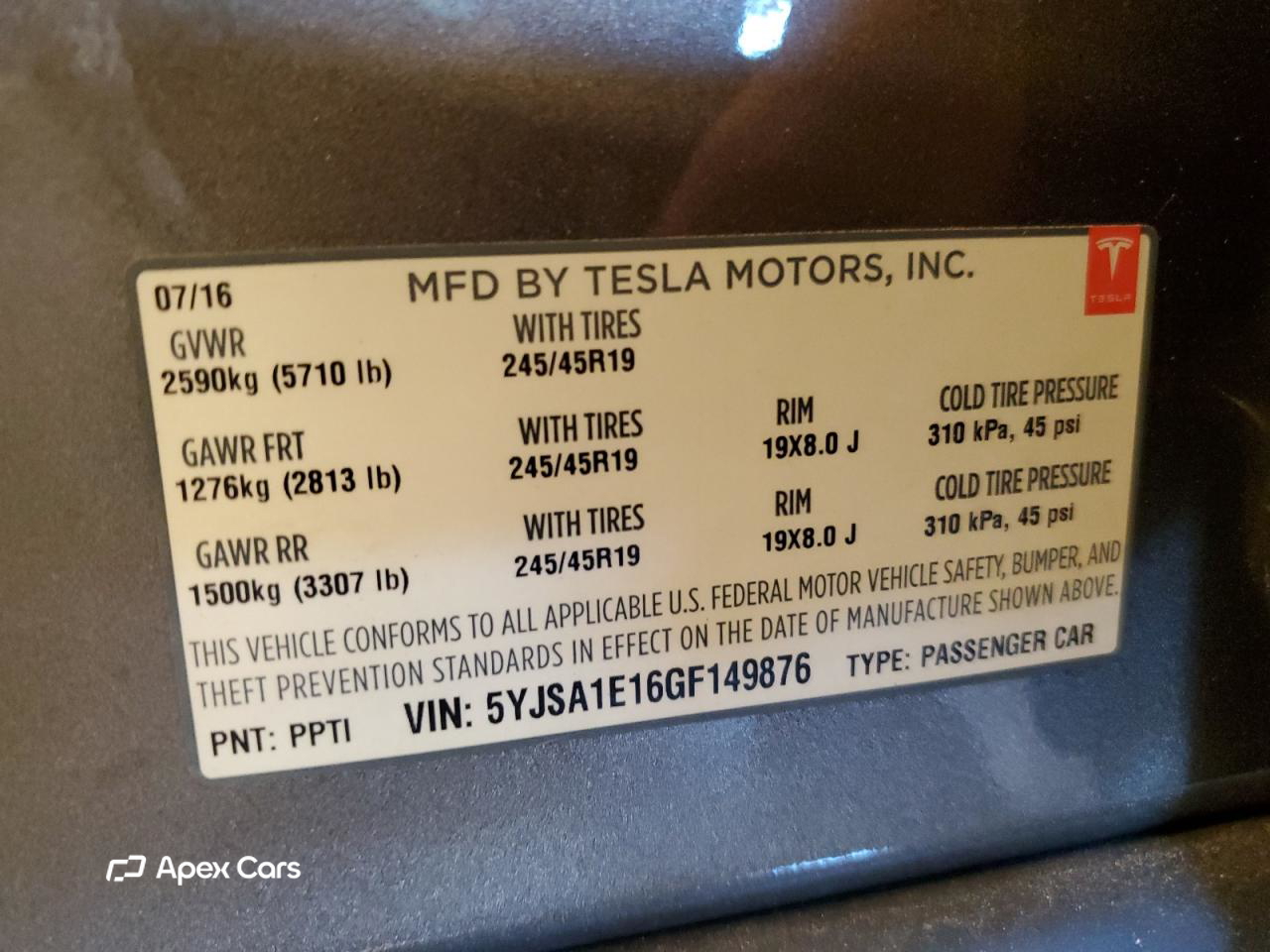 Tesla Model S 2016