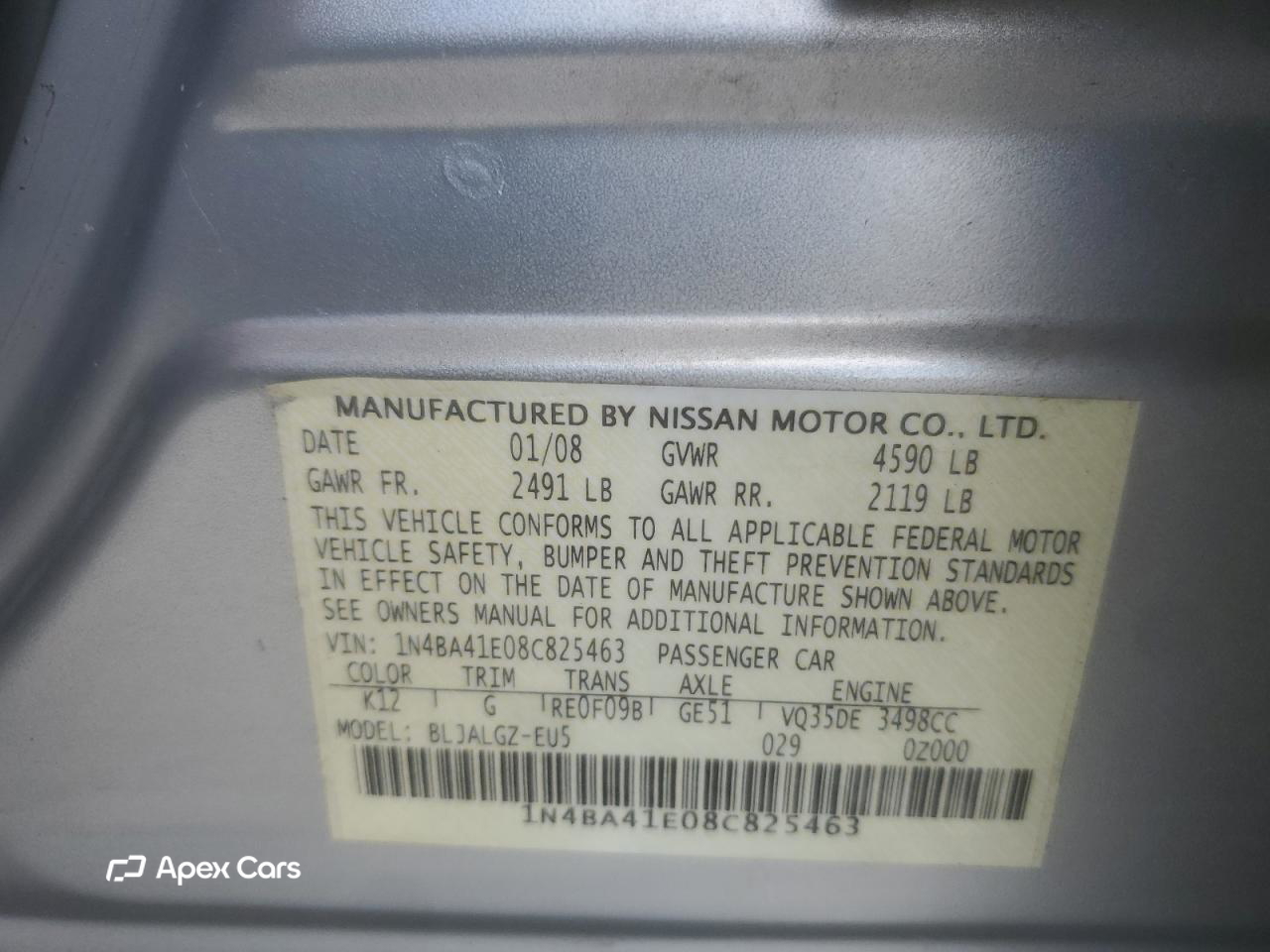 Nissan Maxima 2008