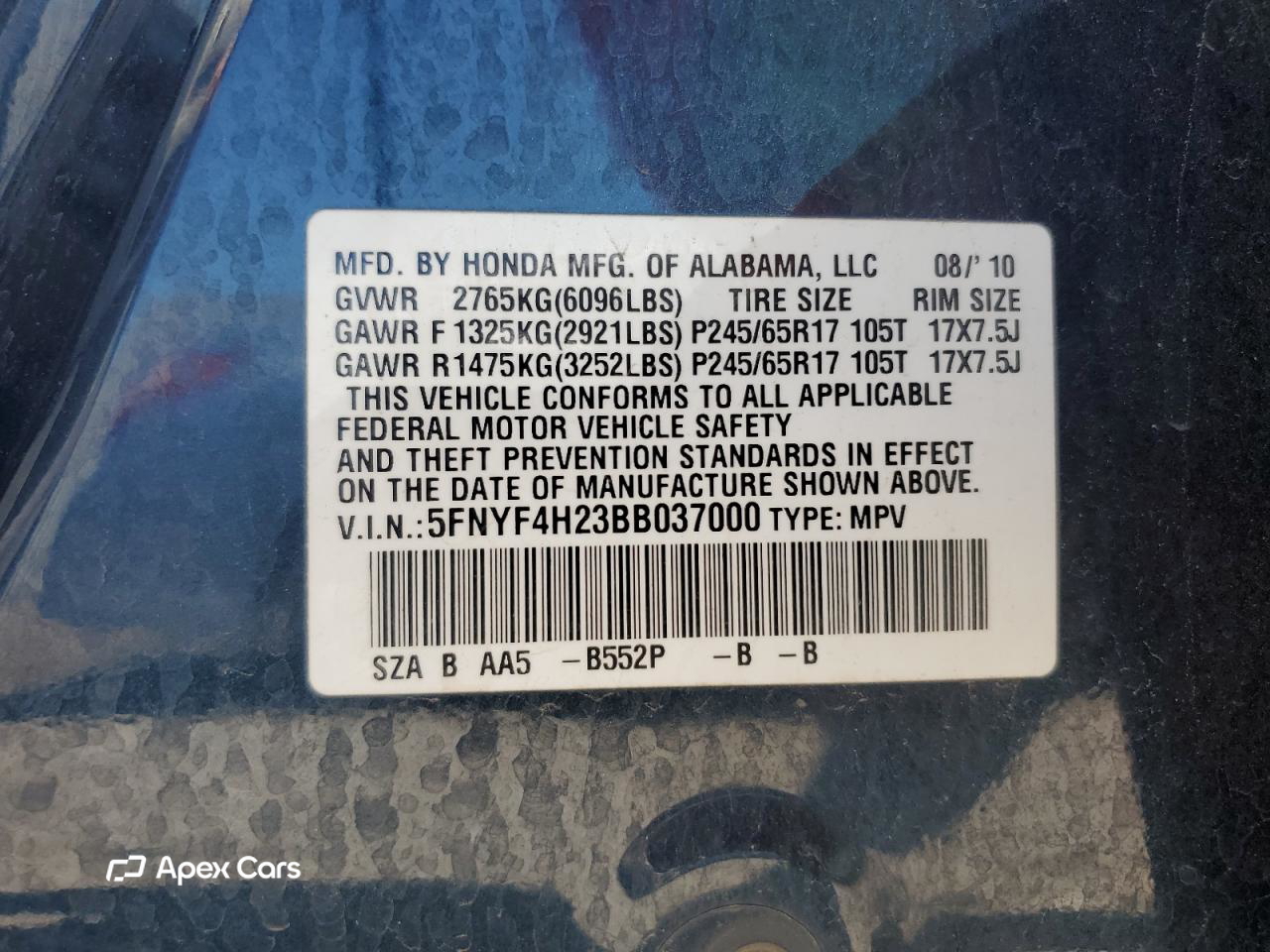 Honda Pilot 2011