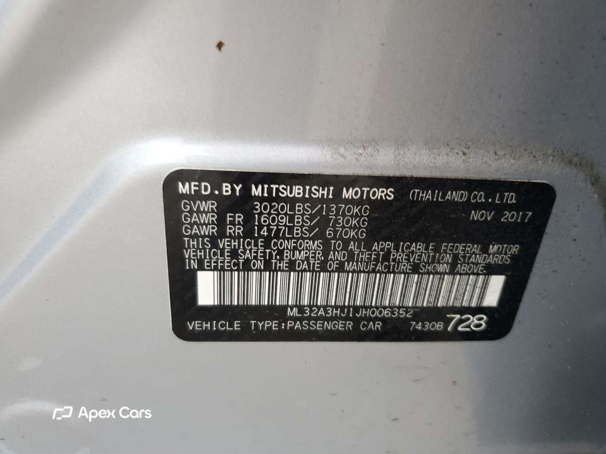 Mitsubishi Mirage 2018